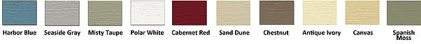Siding color options