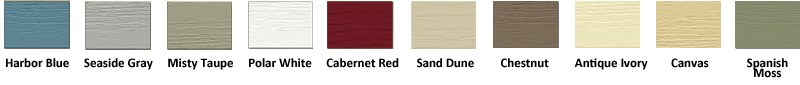 Siding color options
