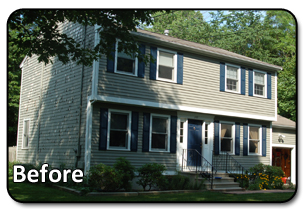 Peeling Cedar Clapboard