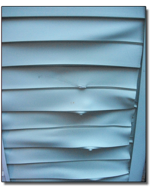 melting vinyl siding from LowE windows