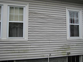 Melted Vinyl Siding